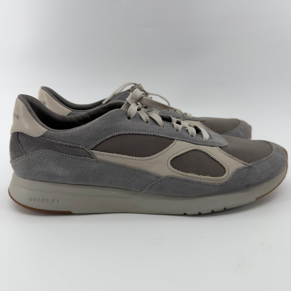 Cole Haan Grand Crosscourt II Mens Grey‎ Suede Textile Sneakers Size 12 M